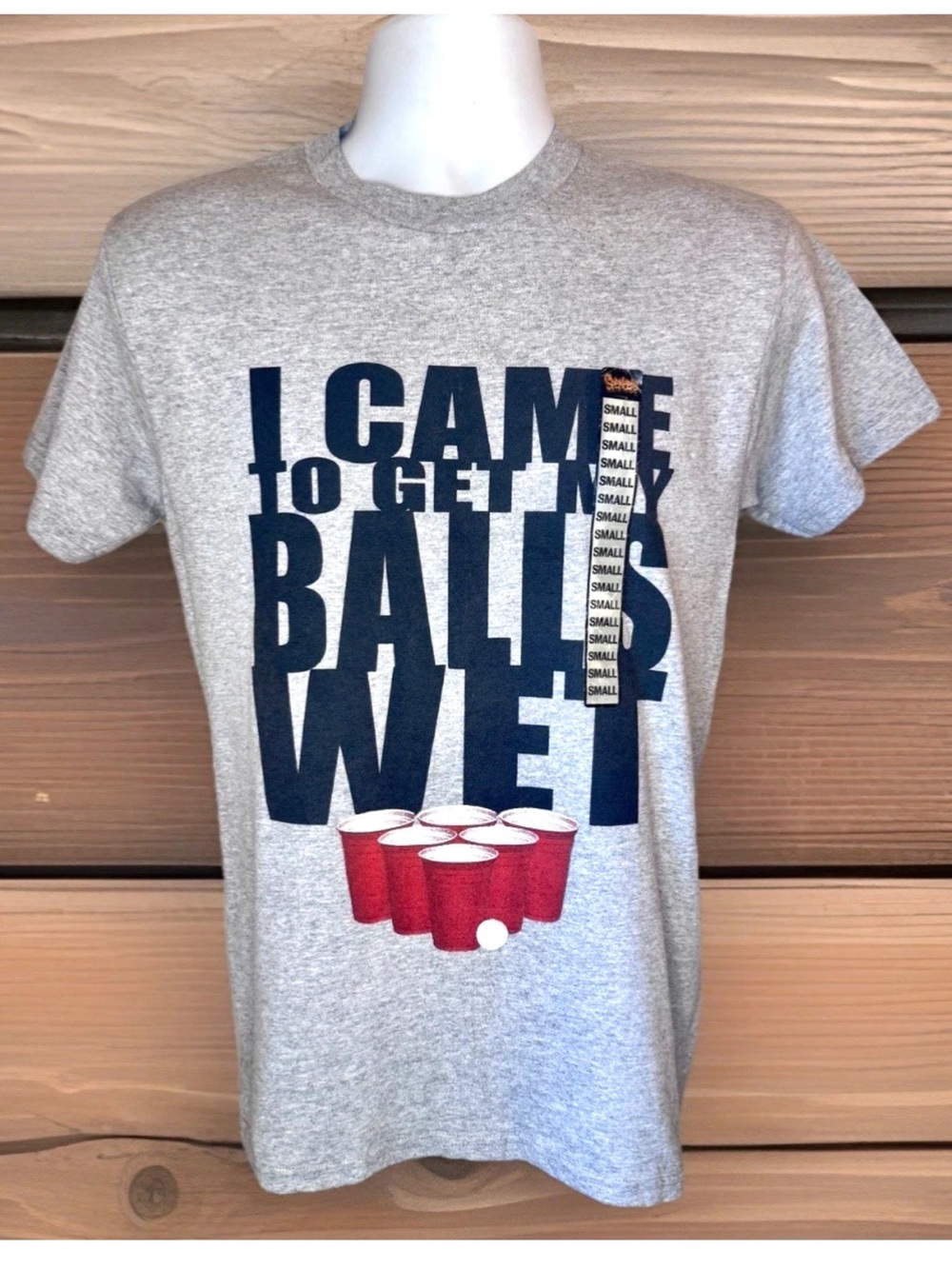 🍺SPENCER’S🍺 “ I CAME TO GET MY BALL WET” BEER PONG NOVELTY VTG SHORT SLEEVE TEE🏓